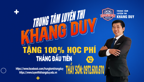 TRUNG TÂM LUYỆN THI KHANG DUY